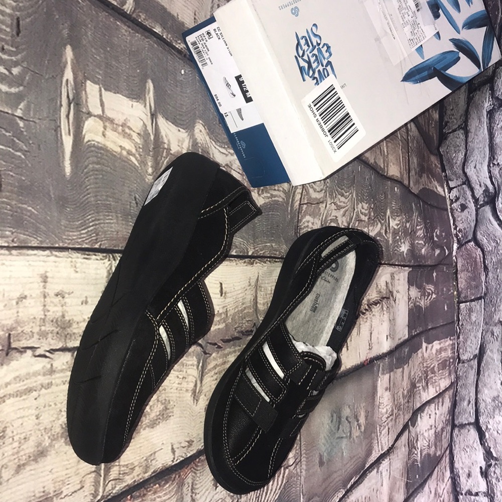 Clark’s cloudsteppers NEW 9.5 black $94 retail